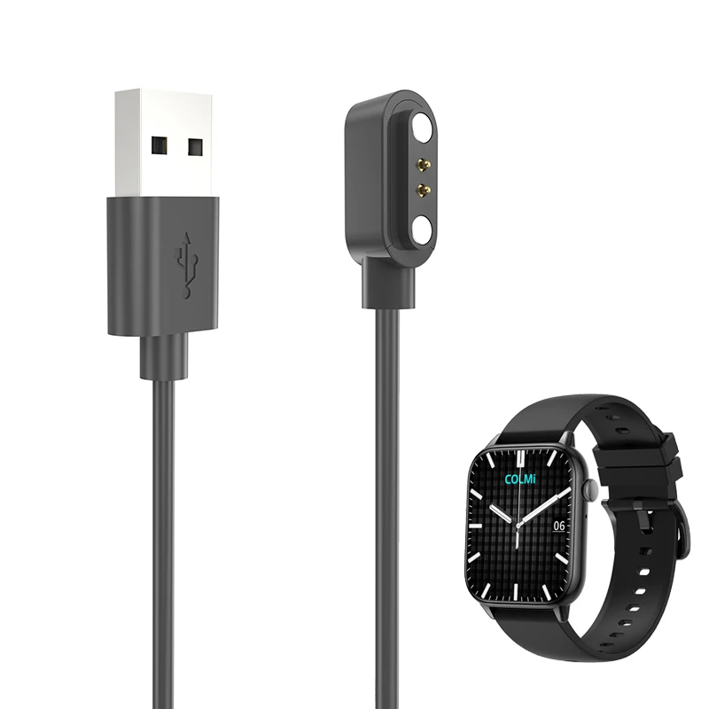 Kabel pengisi daya USB adaptor pengisi daya Dok jam tangan pintar olahraga Colmi C61/C60/i20 aksesoris kawat pengisi daya