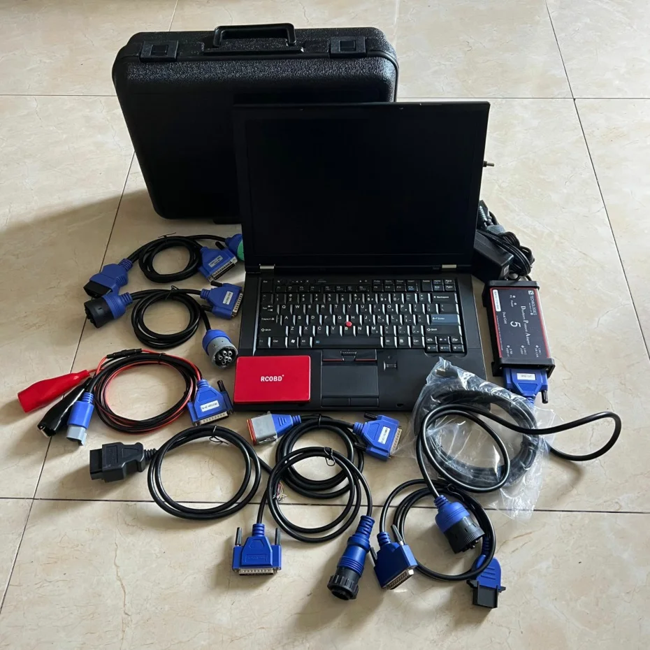 Dpa5 Usb Diesel Truck Diagnostic Scanner Software 512gb SSD With Laptop T410 i7 cpu 4gb ram Full Set Heavy Duty 2 Years Warranty