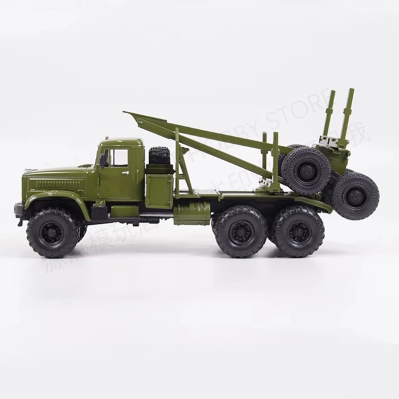 Diecast Alloy 1:43 Scale Kras Wood Transport Vehicle KRAZ-255L1 Forest Guardian JGRN054 Model Collection Toy Gift Souveni