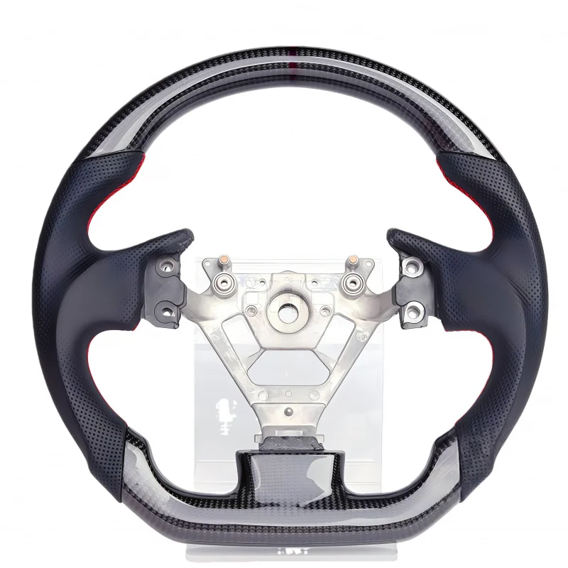 

Руль для Infiniti G35 2004-2007 годов, красная калибровочная разметка, кожа Nappa, карбон