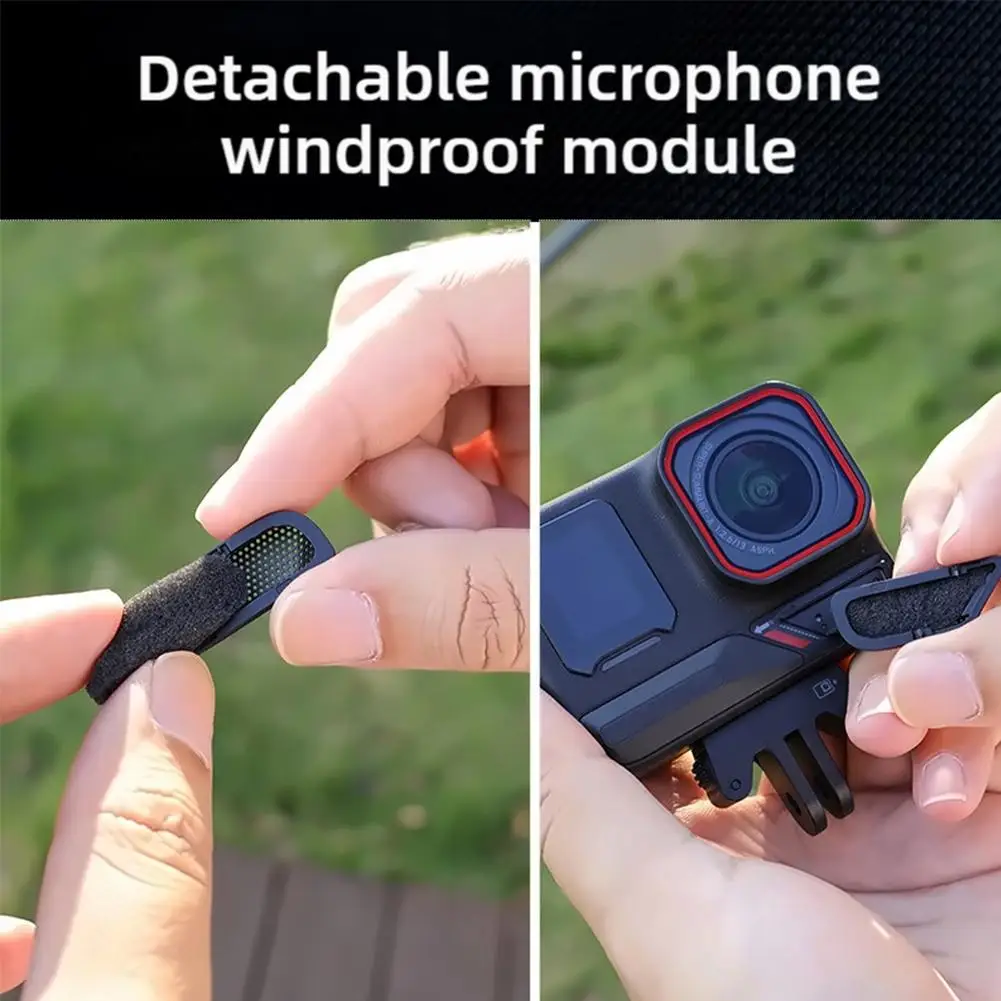 FOR Insta360 Ace Pro2 Microphone Wind Muff Microphone Windscreen Replacement FOR Insta360 Accessories S5S0