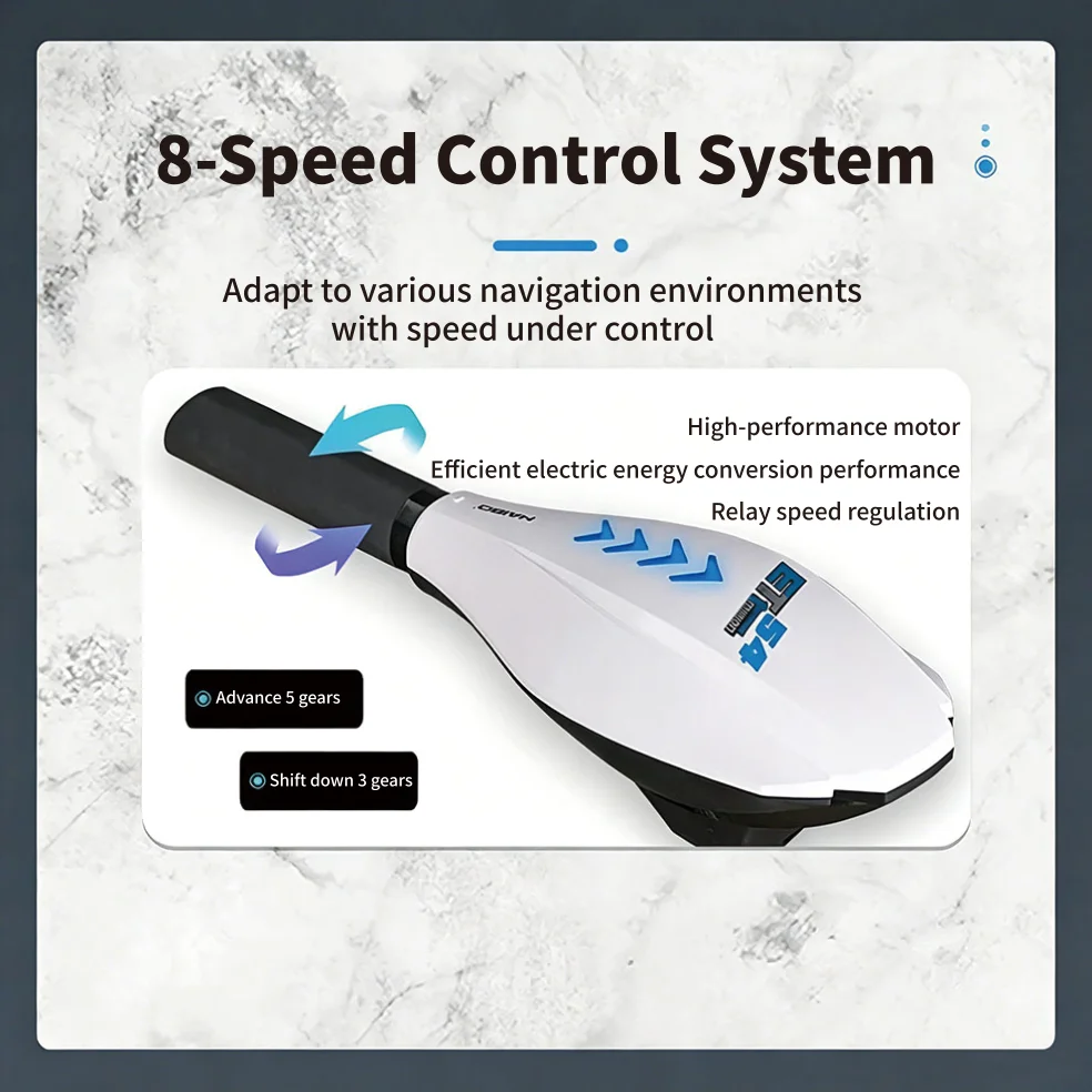 Cheap Price Haibo 1 Person Foldable Stainless Steel Fishing Kayak 12V 34/44/54LBS Electric Motor 8-Speed Control Propeller