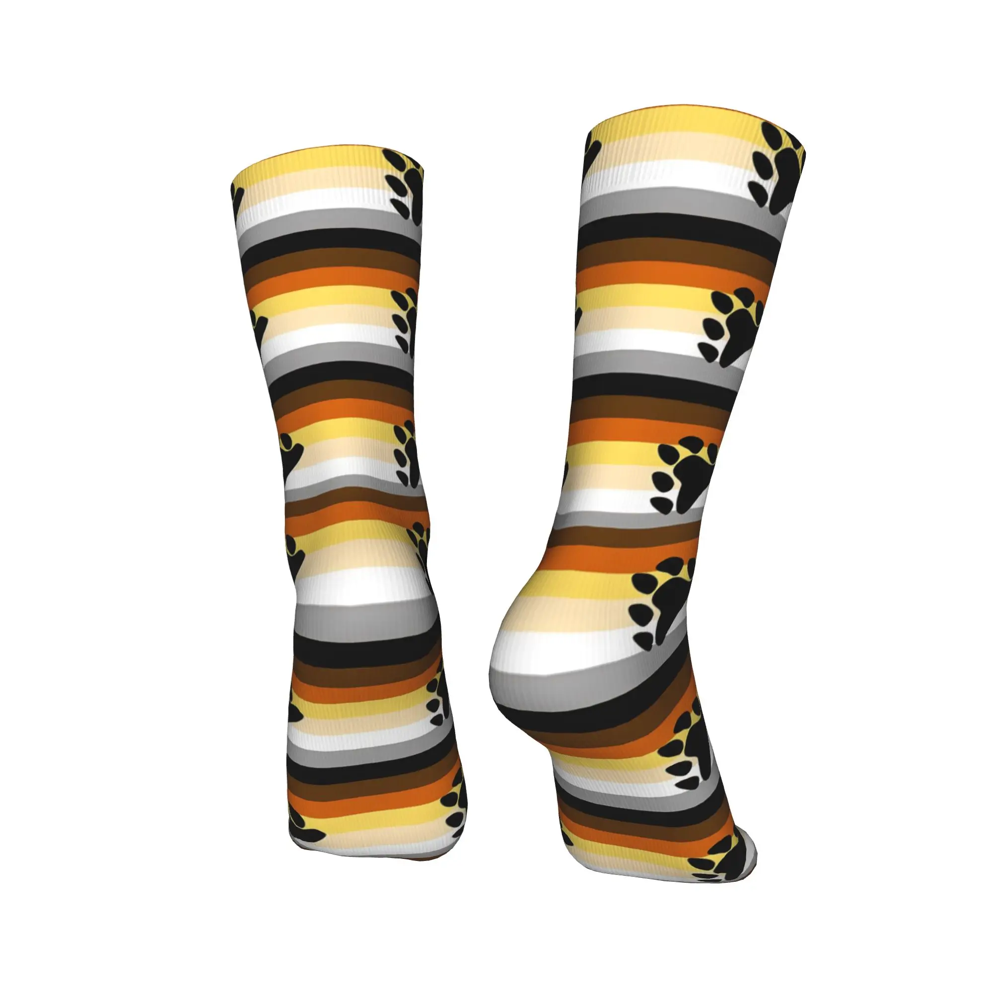 Bear Pride Flag  Stockings  Gothic Socks Couple Breathable Socks Autumn Outdoor Pattern Anti Slip Socks Gift Idea view 4