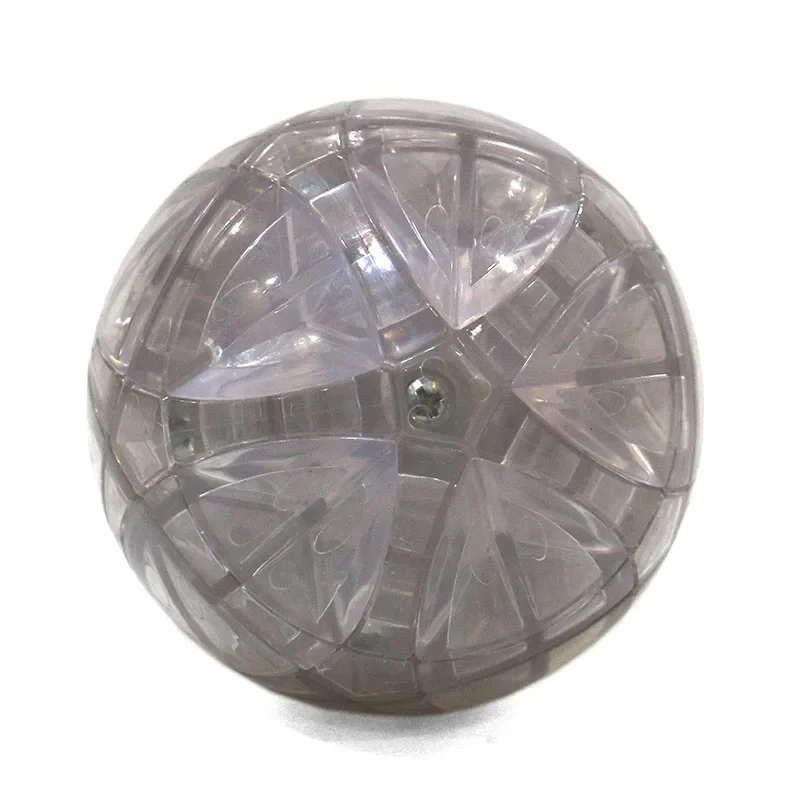 Cube de Boule Magique en Édition Limitée, Puzzle de Calvin, Traiphum, Megaminx, Corps Transparent avec 12 Documents Autocollants, Jouets de Bricolage