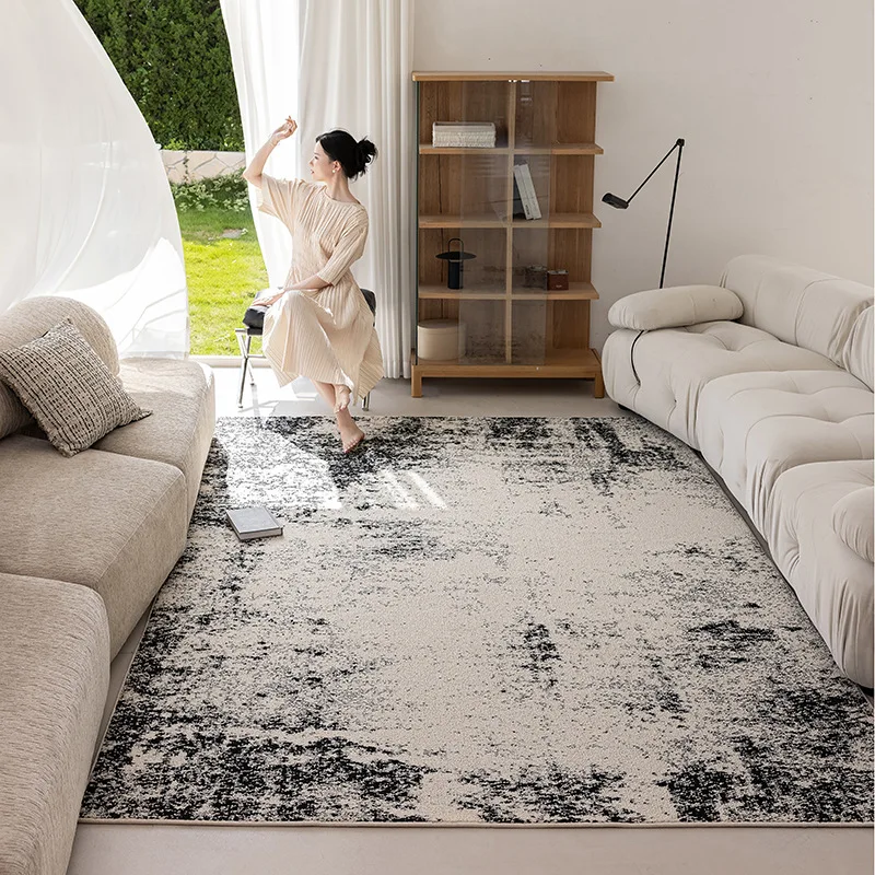 Waterproof Stain Free Diatom Silk Rug Large Size Luxury Floor Mat for Bedroom Living Room Sofa Coffee Table Wipeable Easy Clean