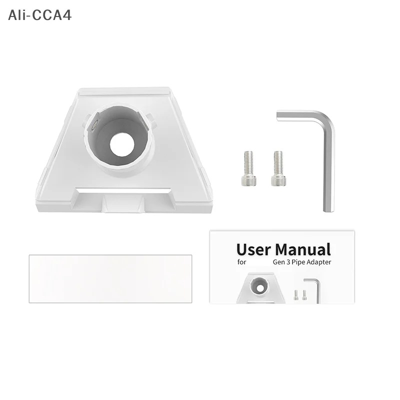 

For Gen 3 Pipe Adapter Roof Mounting Pole Pipe Connectors Strong Load-bearing Capacity Roof Satellite Antenna Mount Bracket