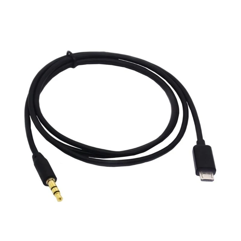 Micros USB auf 3,5 mm Stecker Audios Auto Auxs Kabel zum Anschluss an Autosysteme Y4QF – Detail 1