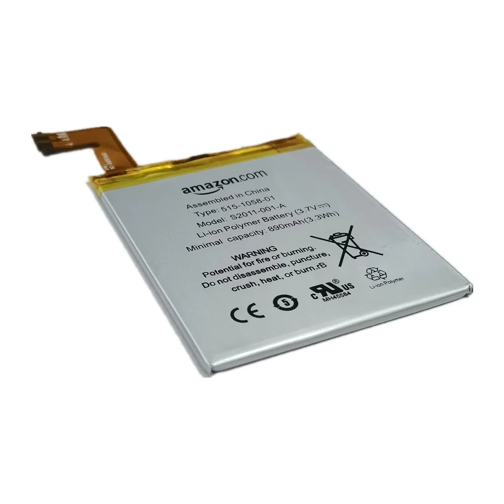 100% Original Phone Battery For Amazon Kindle 4 5 6 D01100 515-1058-01 MC-265360 S2011-001-S Battery 890mAh + Free Tools image 3