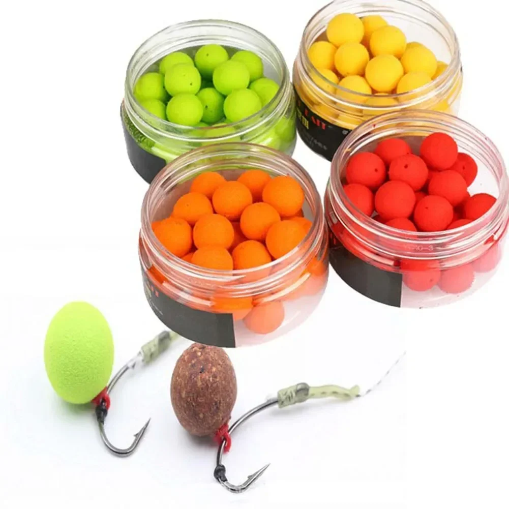 

30pcs Carp Fishing EVA Flavor Mainline Ball Baits Pop Ups Boilies Beads Floating Multi-flavor Lures Bait Fishing Accessories