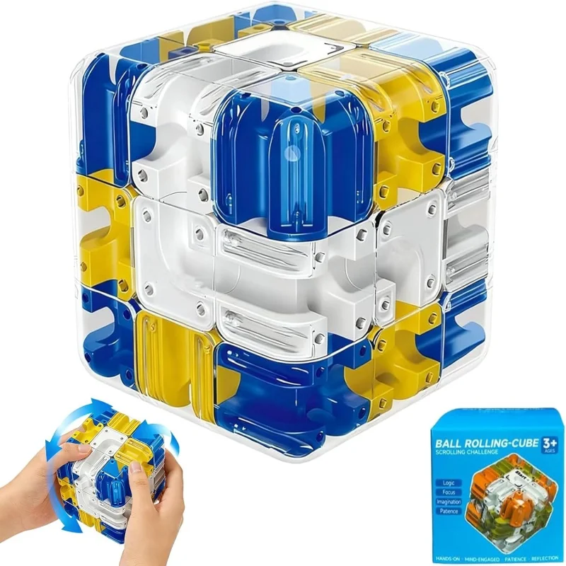

3D-лабиринт с катящимися шариками, головоломка для детей, развивающая сенсорная игрушка-антистресс, логическая игра, семейная настольная игра, подарок