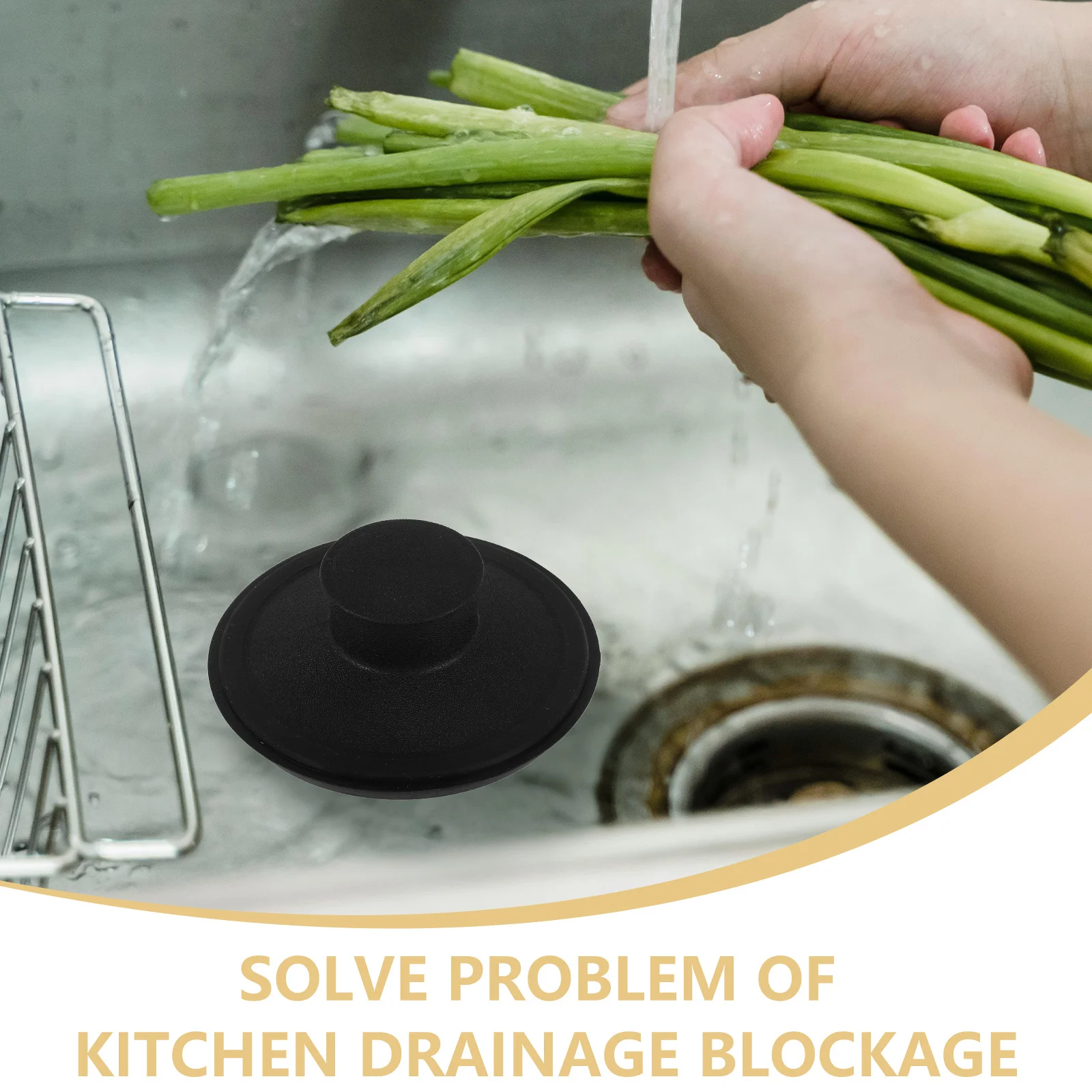 

Kitchen Sink Drain Stopper Plastic Plug for Bathroom Washbasin Tub Drain Cover Durable Kitchen Sink Plug