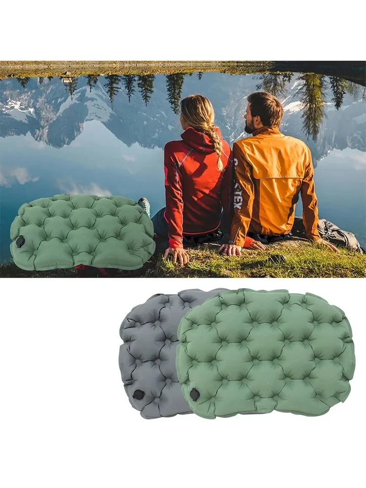 Tragbares Aufblasbares Outdoor-Sitzkissen, Feuchtigkeitsbeständig, für Reisen, Camping, Sitzunterlage, Faltbare Matratze für Zuhause und Büro