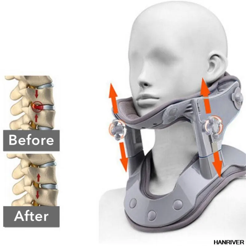 

Cervical brace, cervical vertebra traction device, hot compress physiotherapy, adjustable support, correction fixator