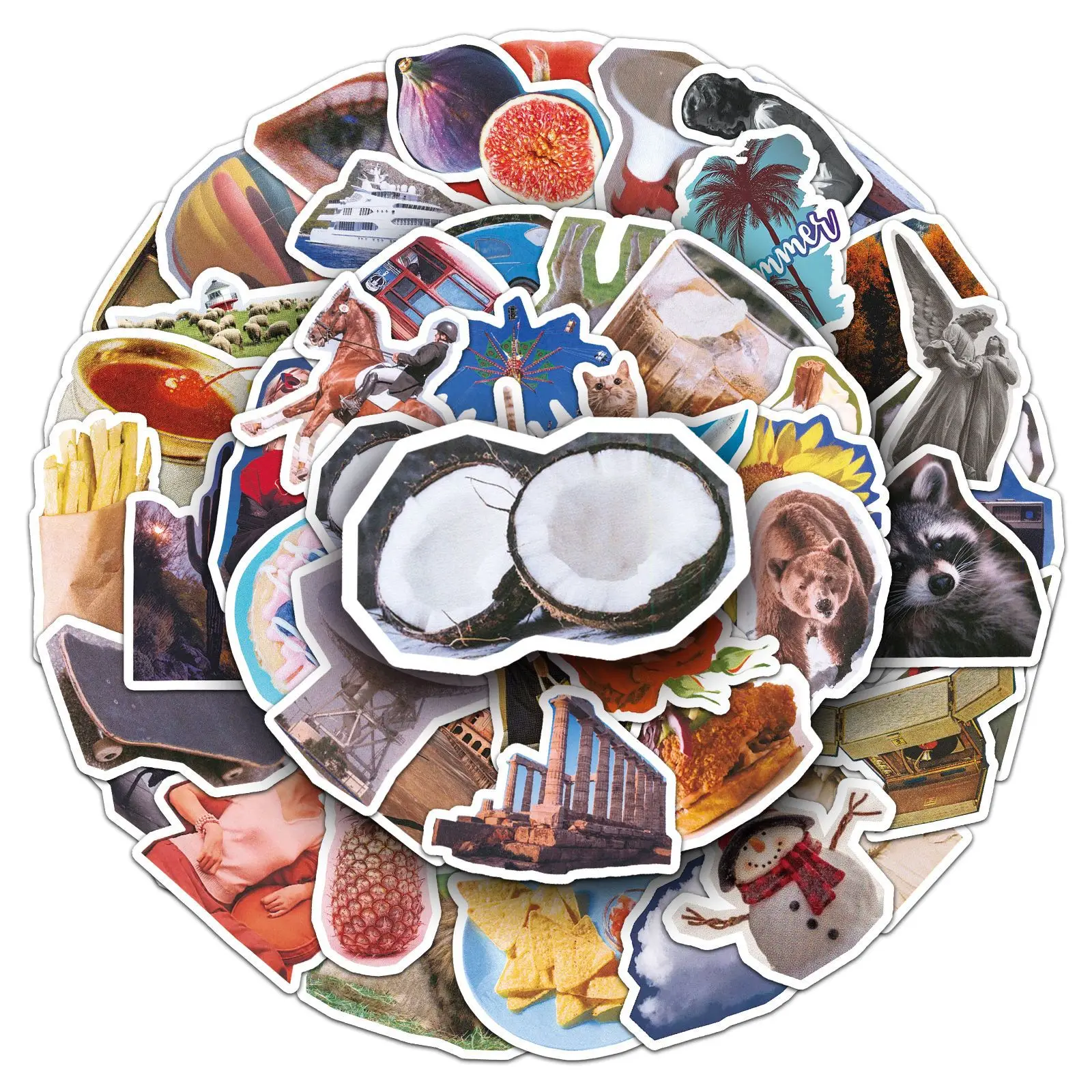 

10/30/50PCS Cartoon Retro Graffiti Stickers Waterproof Decal Kids Toy Gift DIY Refrigerator Water Cup Glasses Case Suitcase