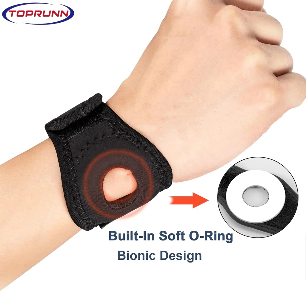 Adjustable Wrap Compression Wrist Brace for TFCC Tears Carpal Tunnel Pain Tendonitis Relief Fitness Weight Lifting Wrist Support