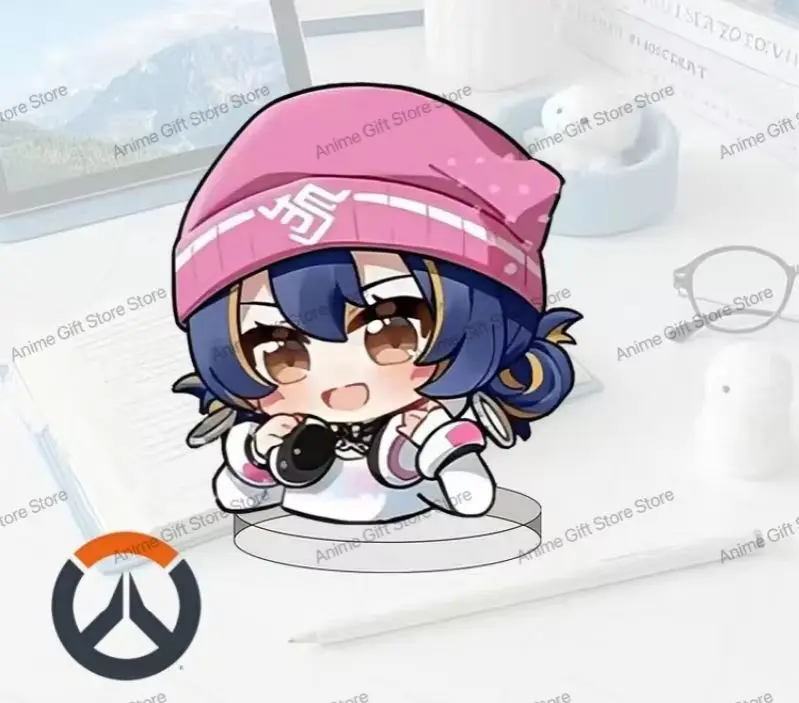 Game Overwatch Acrylic Stand Cartoon Figure Display Anime Collection Desk Ornament Toys Model Accesorios Friend Gifts 10cm
