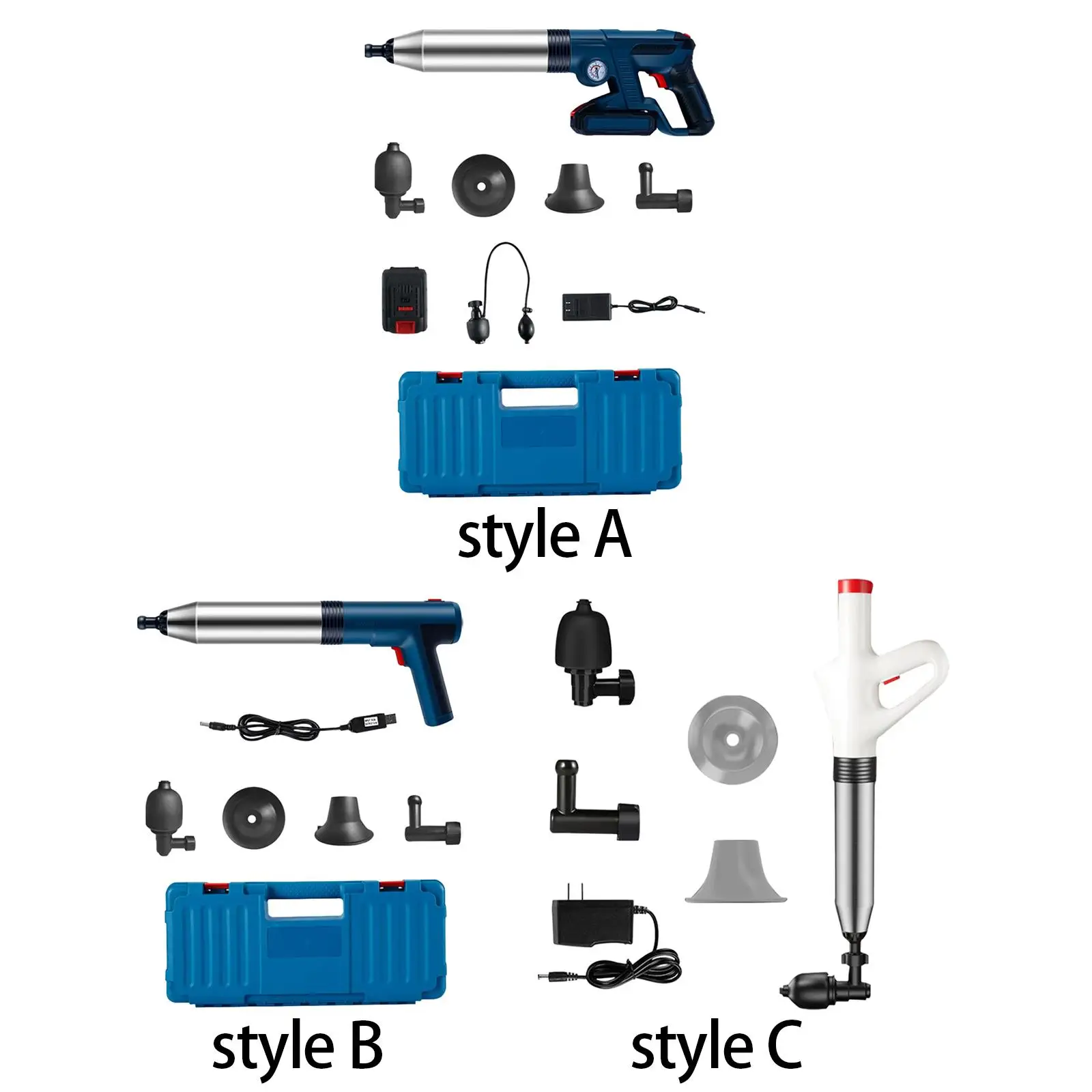 Electric Toilet Dredge Tool Toilet Plunger Powerful Pneumatic Dredge Equipment