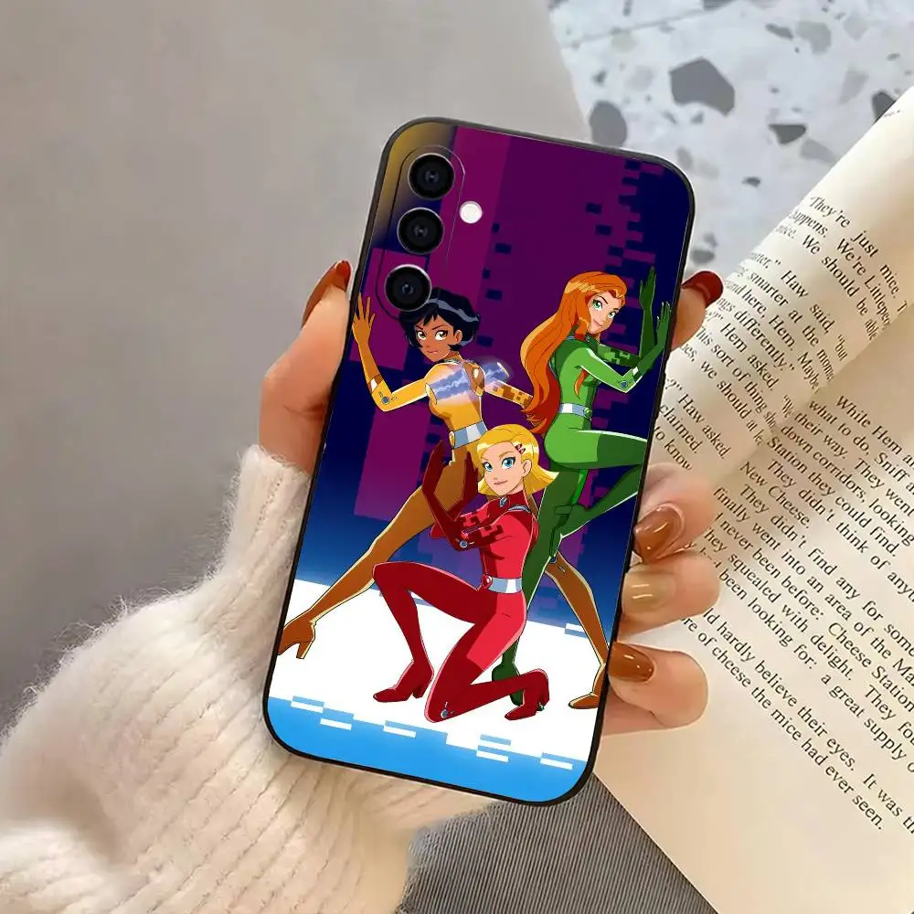 Cool gIrl T-Totally S-Spies Phone Case For Samsung Galaxy A73,A72,A71,A70,A53,A52,A51,Soft Silicone Black Cover