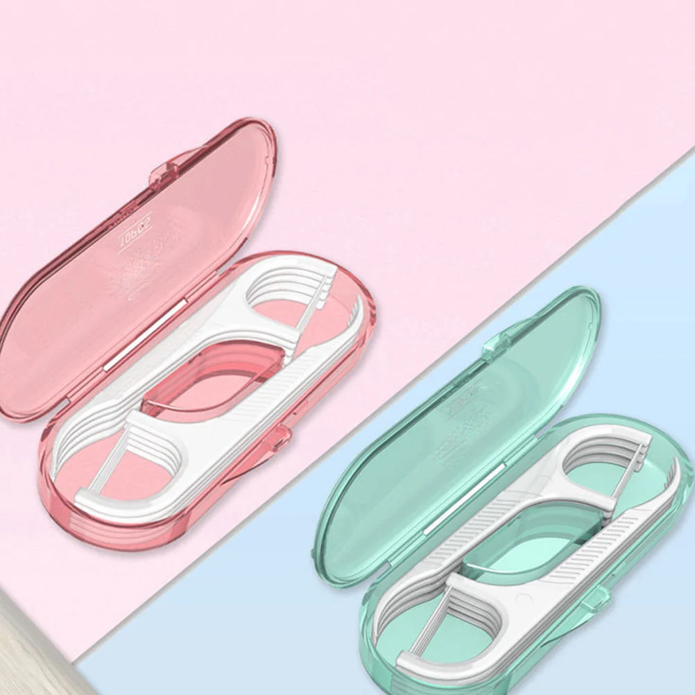 

20Pcs Floss Stick Storage Box Portable Thin Floss Picks Effective Teeth Cleaning Tools Dental Accessories Teeth Cleaning Tools