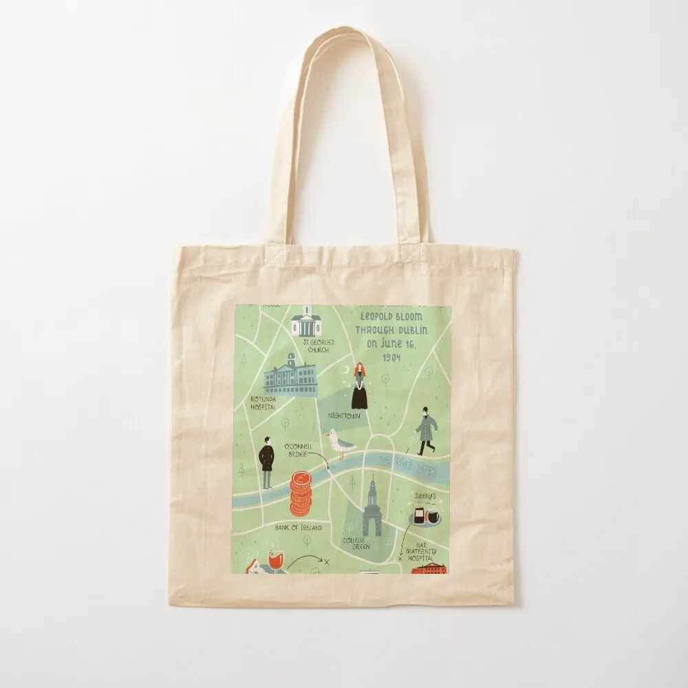 يوليسيس خريطة حمل حقيبة المتسوق أكياس التوصيل المجاني حقائب نسائية حمل حقيبة قماش حمل