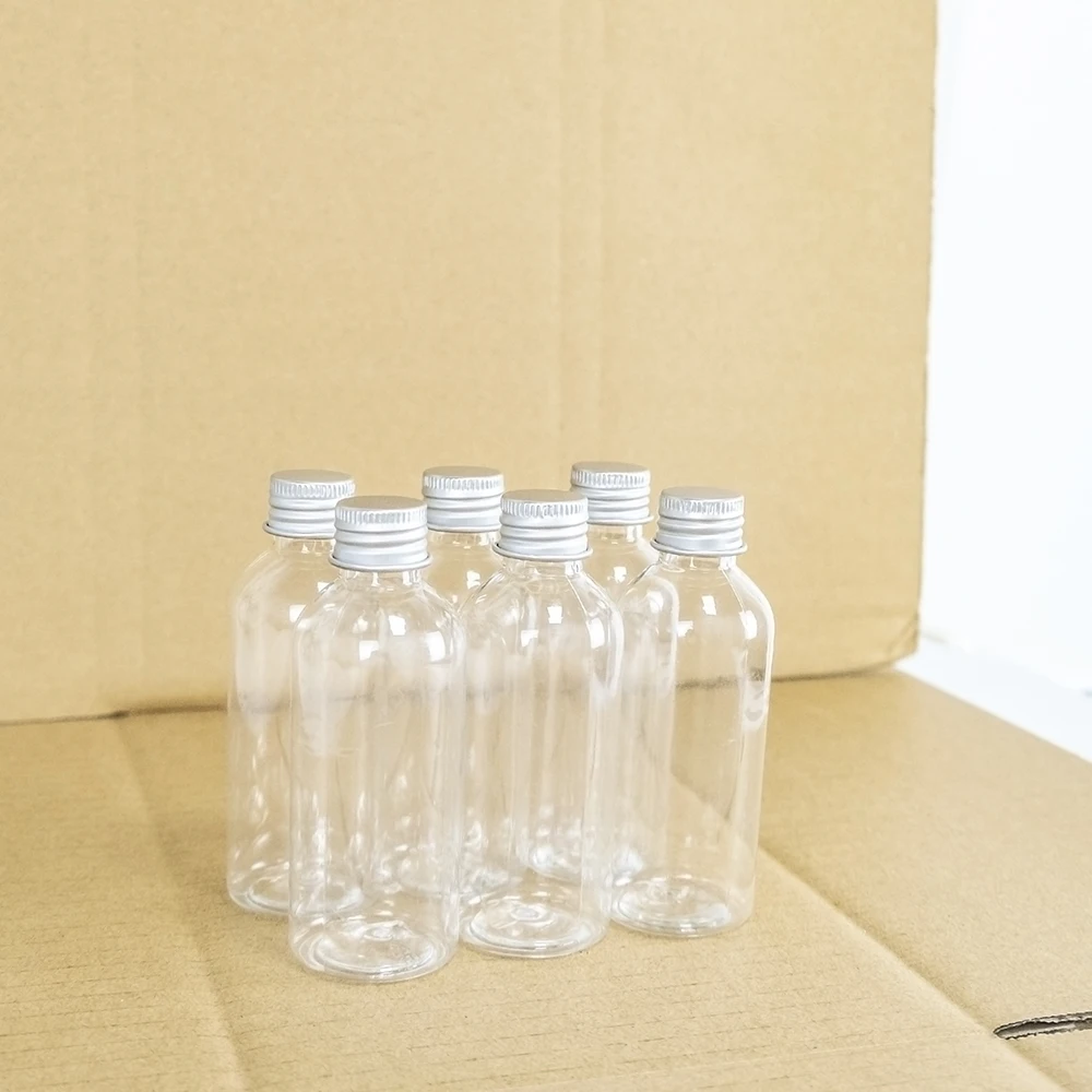 80ml Small Travel Plastic Bottle Portable Fluid Transparent Refillable Bottles Storage Jar Eco-Friendly