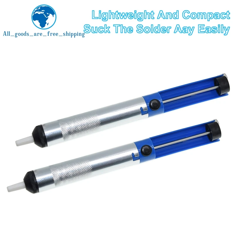 

Aluminum Metal Desoldering Pump Suction Tin Gun Soldering Sucker Pen Removal Vacuum Soldering Iron Desolder Hand Welding Tools