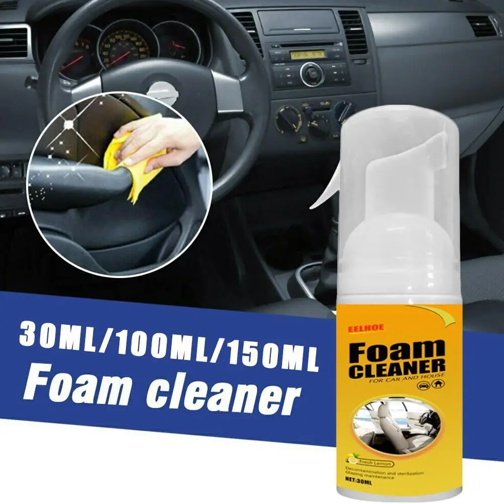 

30/100/150ml Multifunction Universal Car Interior Foam Cleaner Anti-aging Cleaning Foam Spray Automobile Cleaning Accessories