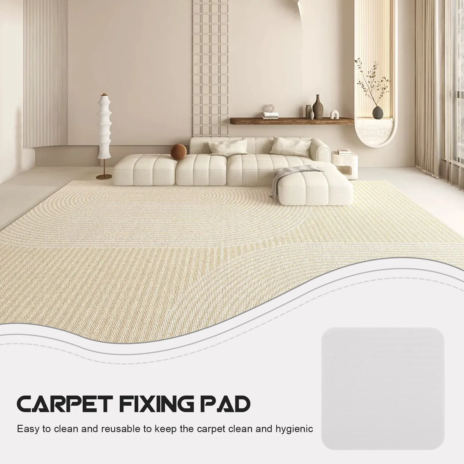 

Набор из 4-х противоскользящих наклеек-фиксаторов для ковров и ковриков, для ковровых покрытий, полов из твердых пород дерева, ламината и плитки, с сильной фиксацией