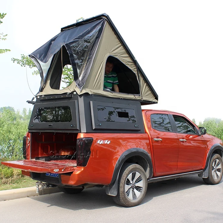 Waterproof aluminum hard shell roof top tent alu-cab canopy camper hardtop for ISUZU DMAX jeep gladiator