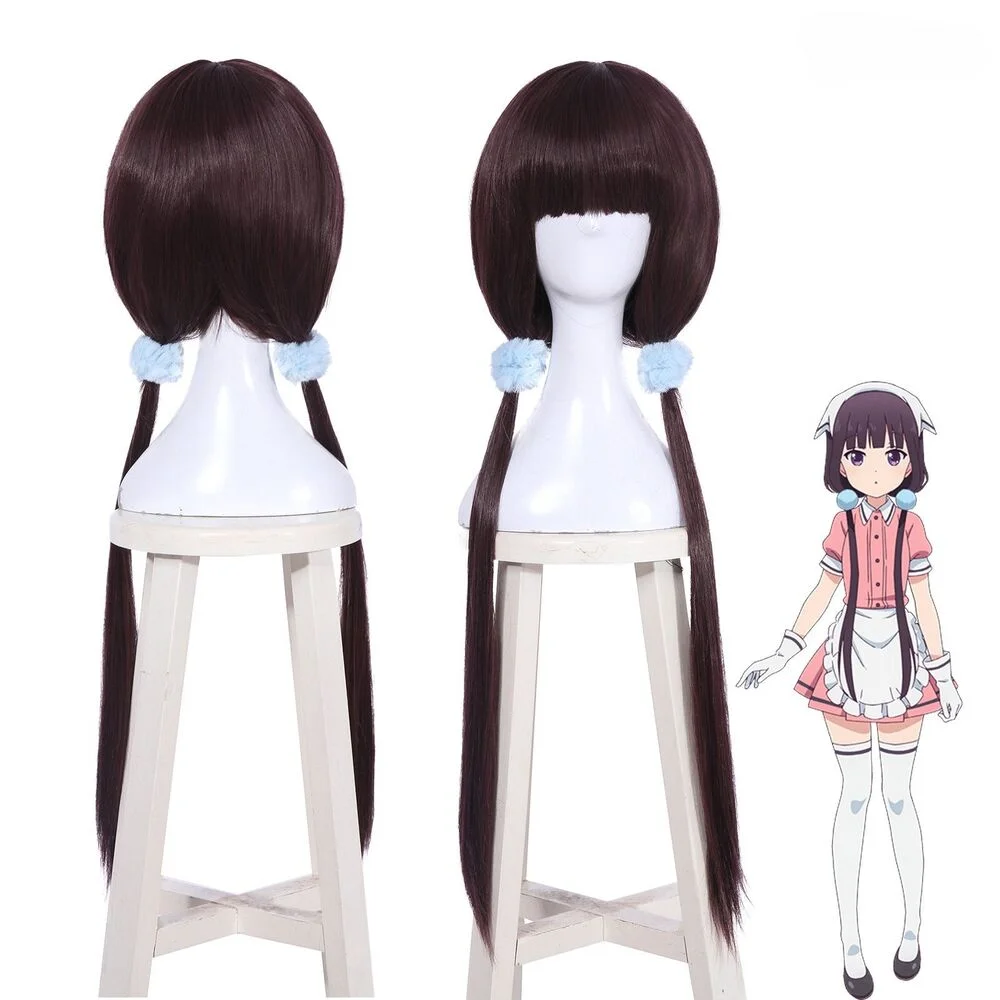 

Blend S Maika Sakuranomiya Long Straight Ponytails Purple Synthetic Wig