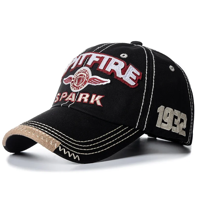 ホット販売ユニセックスクラシック 1932 レター刺繍コットンキャップ野球帽カジュアルアウトドアキャップ女性 & 男性ファッションストリート帽子