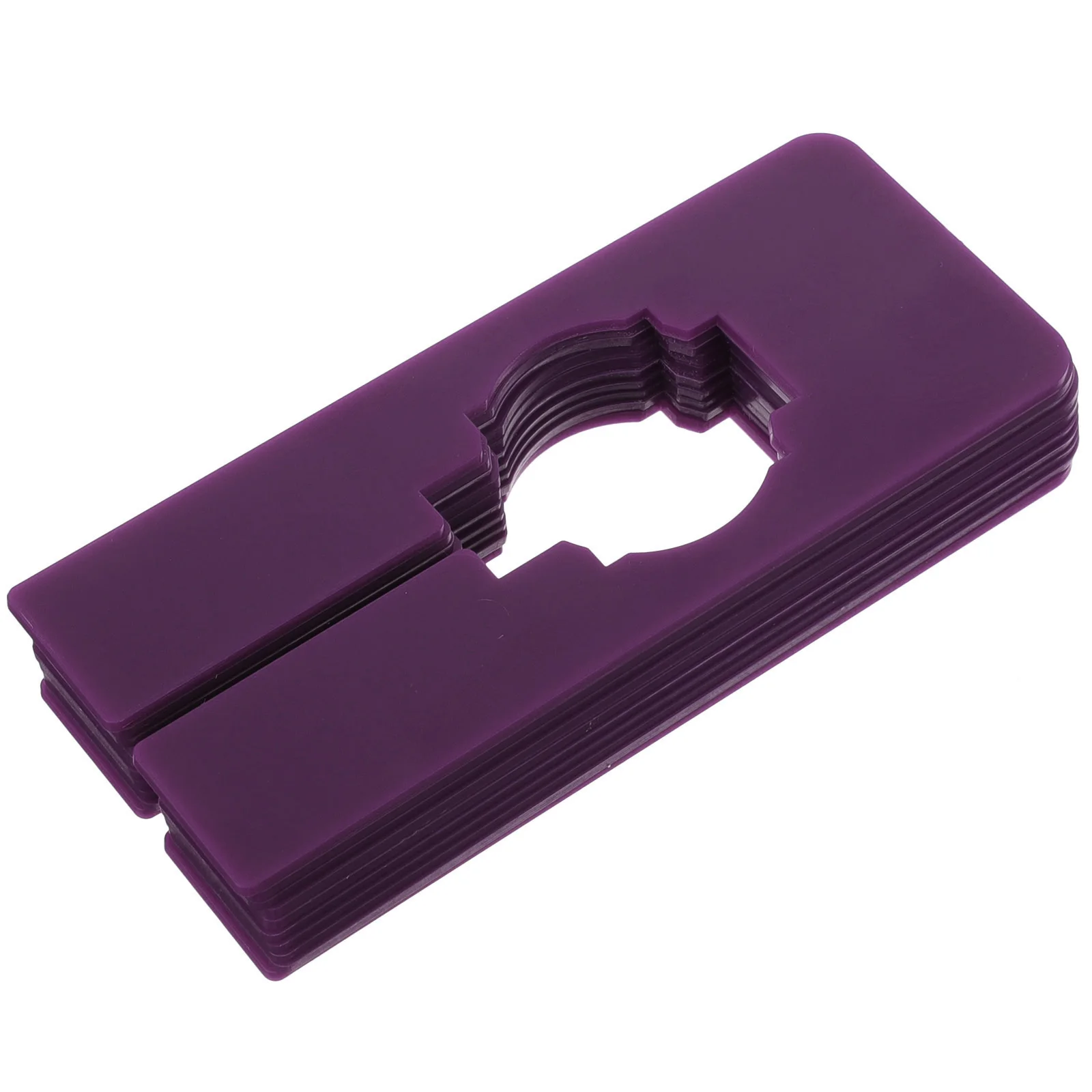 

10pcs Clothing Dividers Purple Square Rack Separators Clothes Size Dividers Closet Organizing Apparel Racks