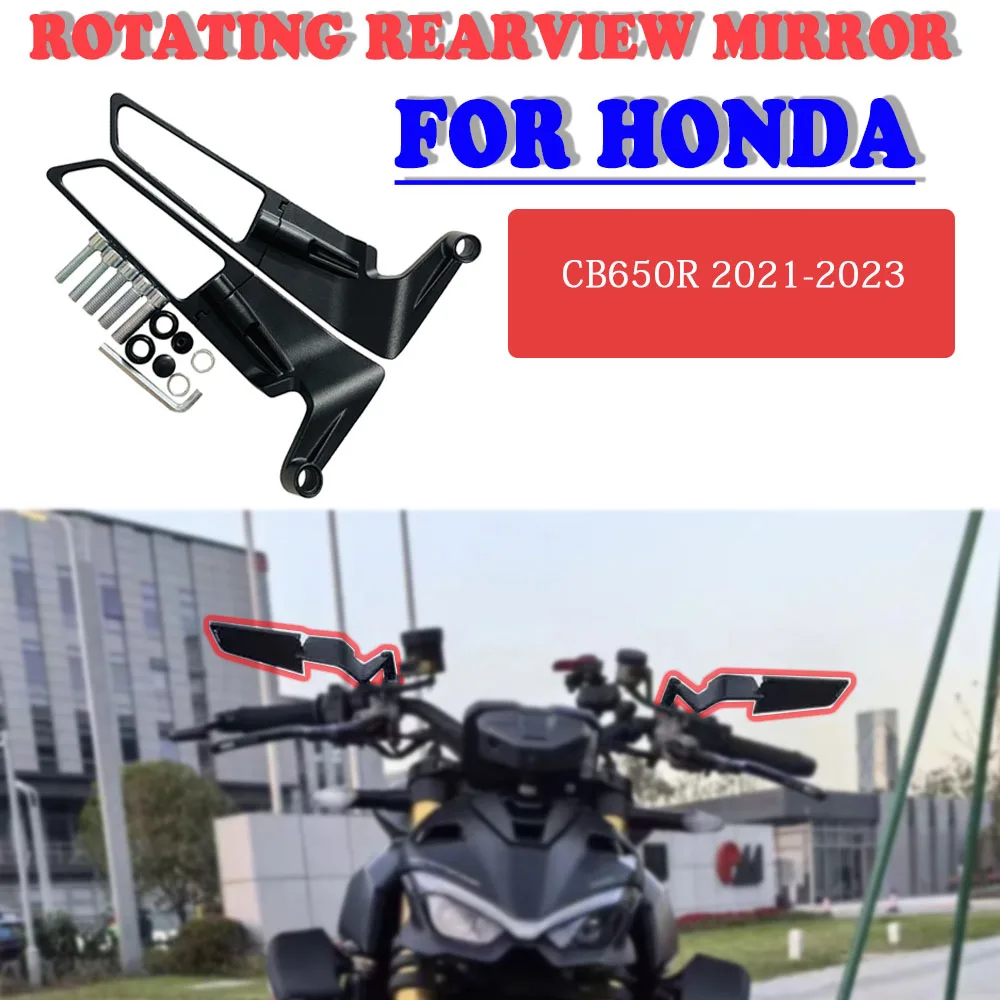 

Rearview Mirror For HONDA CB650R 2021-2023 Motorcycles rotatable adjustable blade invisible