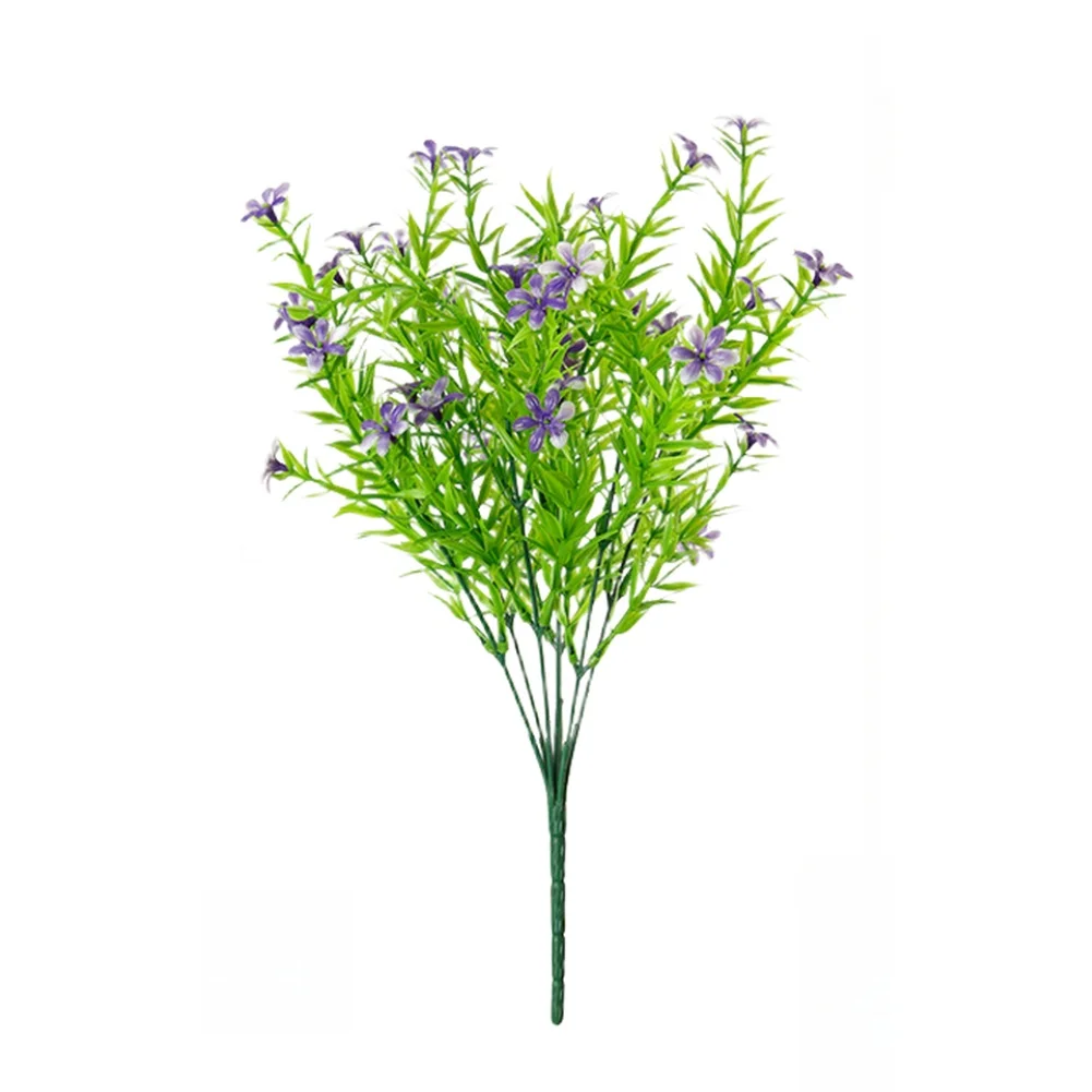 Artificial Goldfish Grass Floral Piece with Shapable Wire for Flat Lay Photography Shelf Styling and Workspace Enhancement