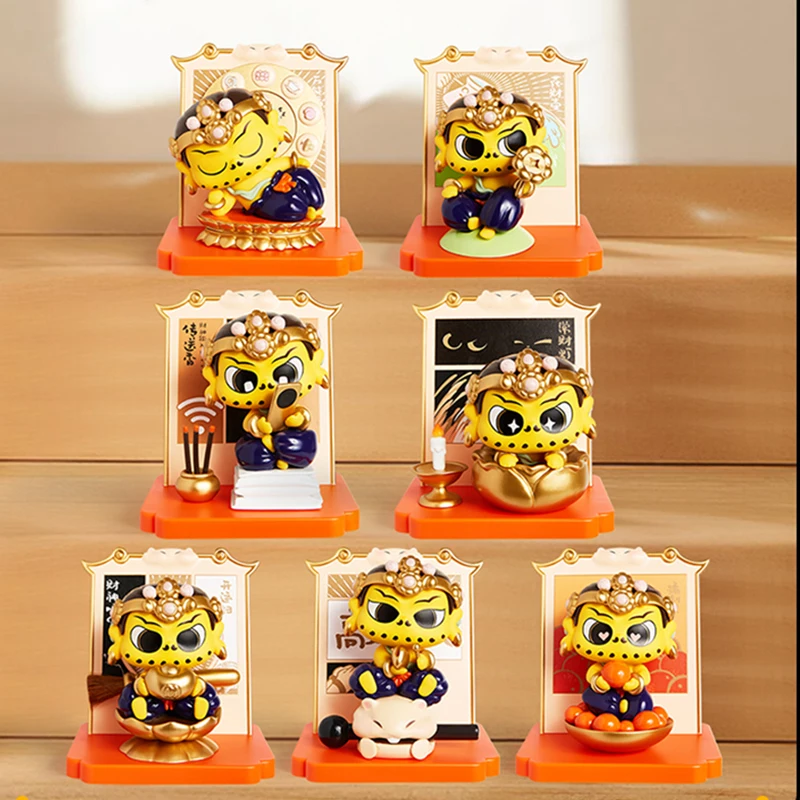 

Fu Fu Tie Yellow God Of Wealth Nora Series Cultural And Creative Handmade Blind Box Toy Girl Gift Ornament