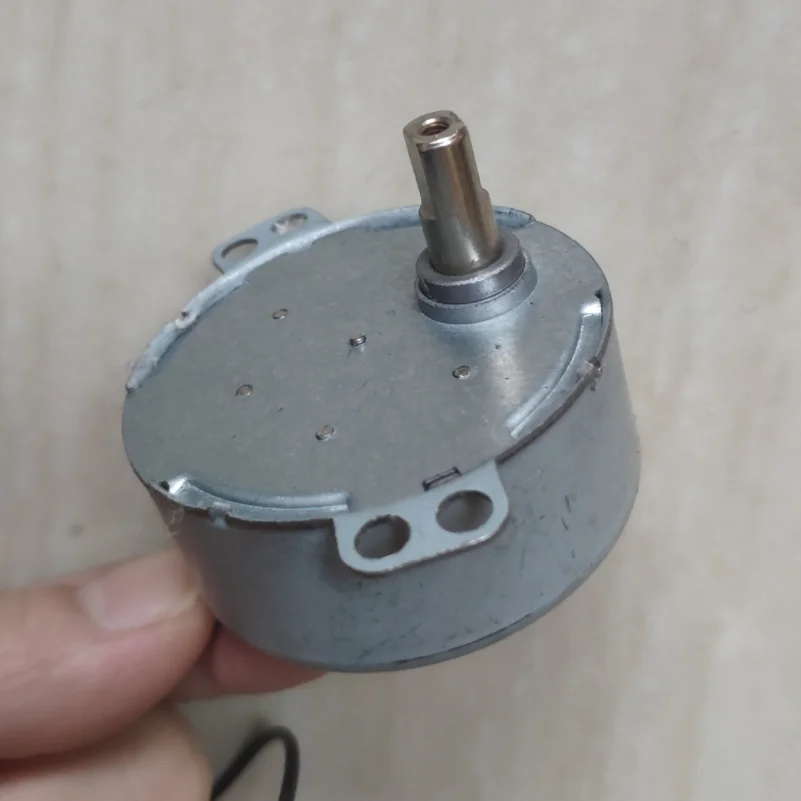 50TYZ AC220V 4W permanent magnet synchronous motor 1rpm 3rpm 5rpm 30rpm cw/ccw metal gears T shaft motor with M3 threaded hole ~