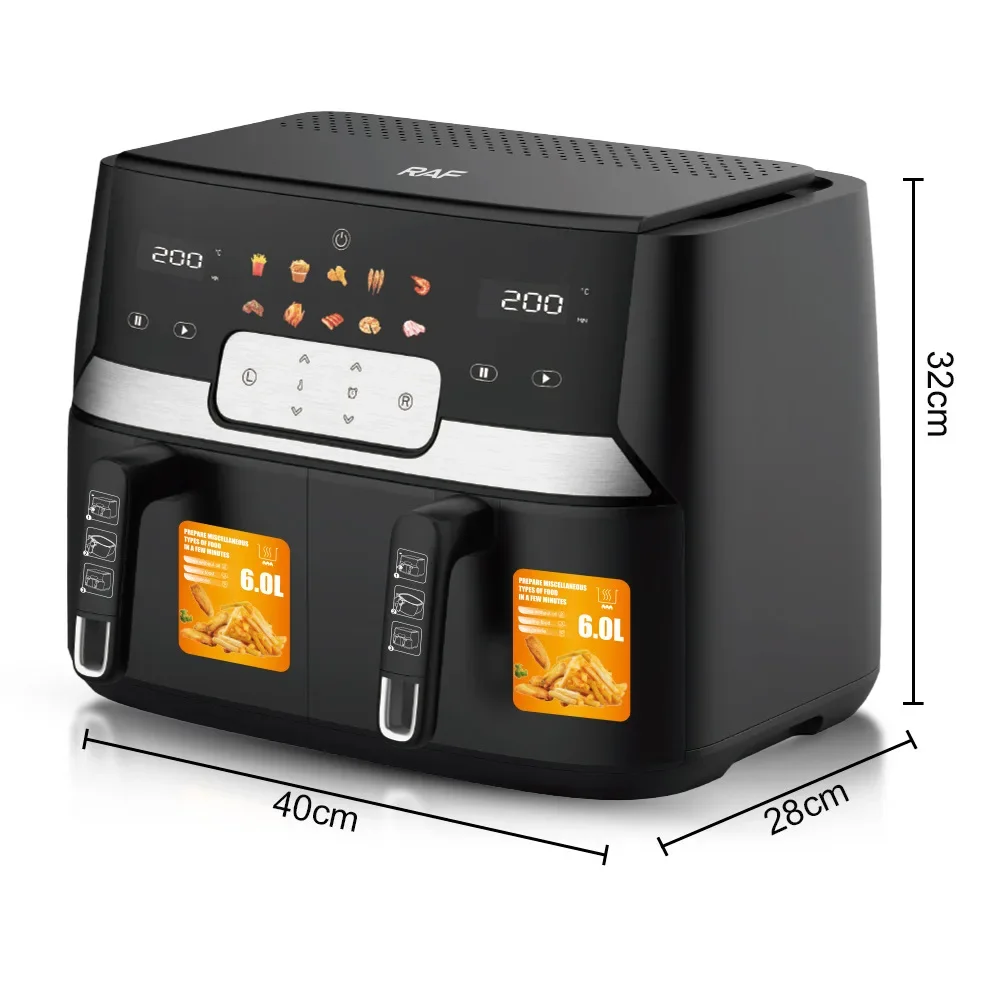 In stock 12L digital double drawer ninja foodi max dual zone 9.5l air fryer af400eu livre de recettes air fryer en franais