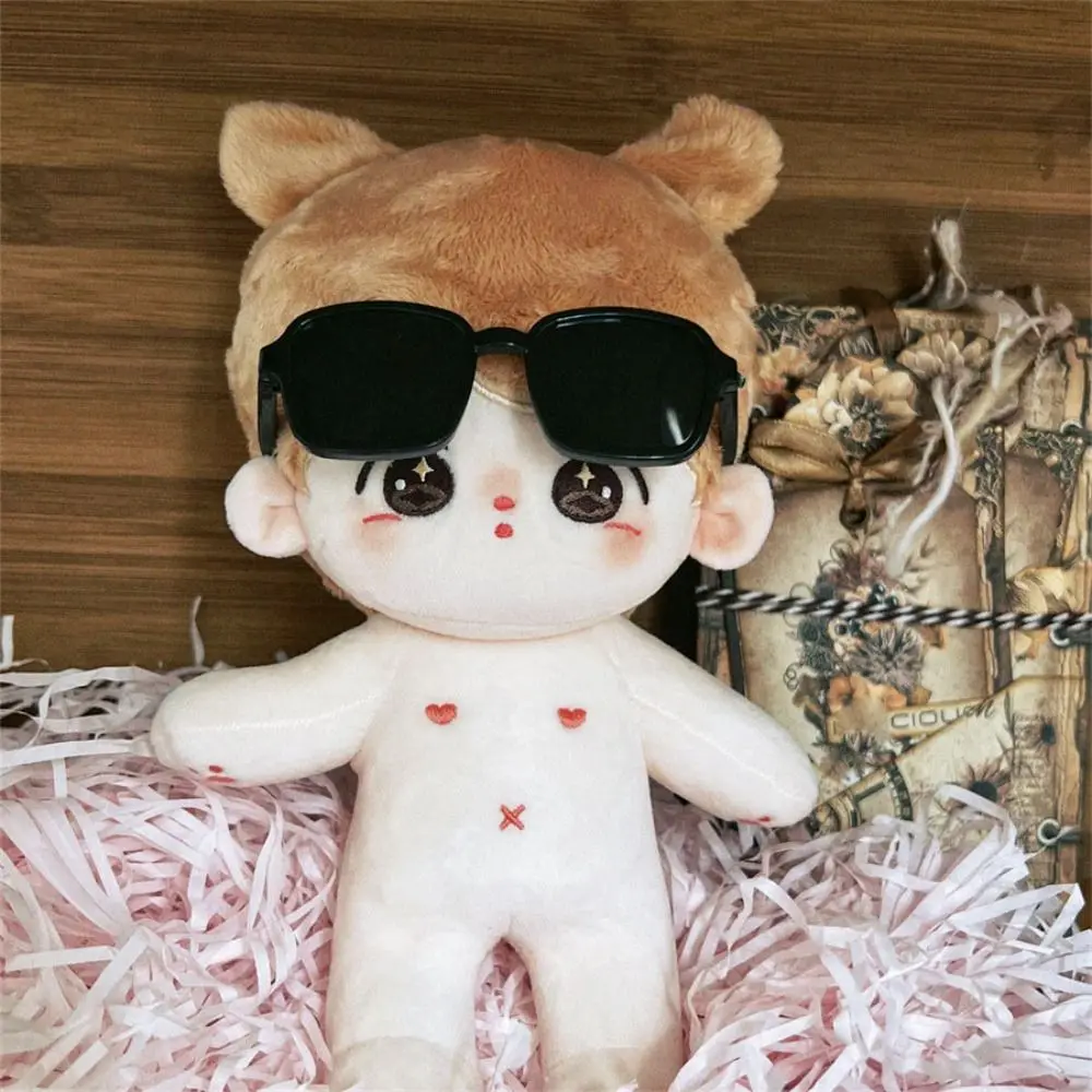 New 8cm Doll Glasses Fashion Mini Cotton Doll Frame Cute Round Frame 20cm Cotton Dolls