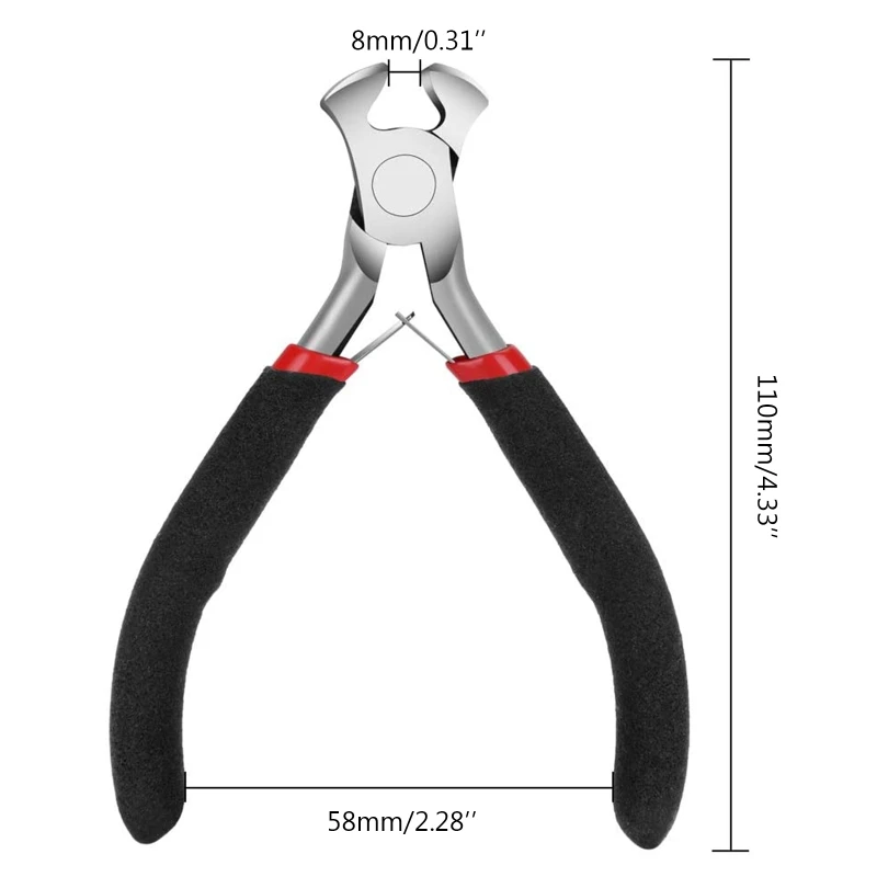 Convenient End Cutting Pliers Carpenters Pincers End-Nippers 4.5\'\' Mini Pliers