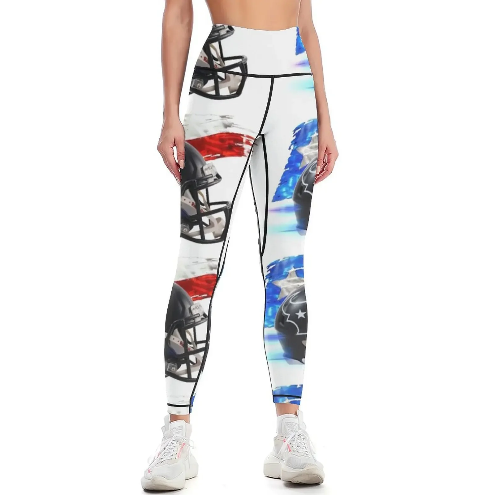 

Houston Texas Football Helmet Design Leggings Training pants Fitness woman Sweatpants sport set Womens Leggings