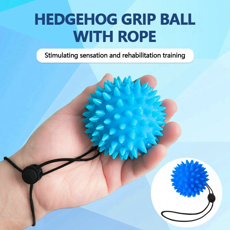 6.5 CM TPR Spike Massage Ball Trigger Point Exercise Fitness Hand and Foot Pain Relief Plantar Fasciitis Relief Hedgehog Ball