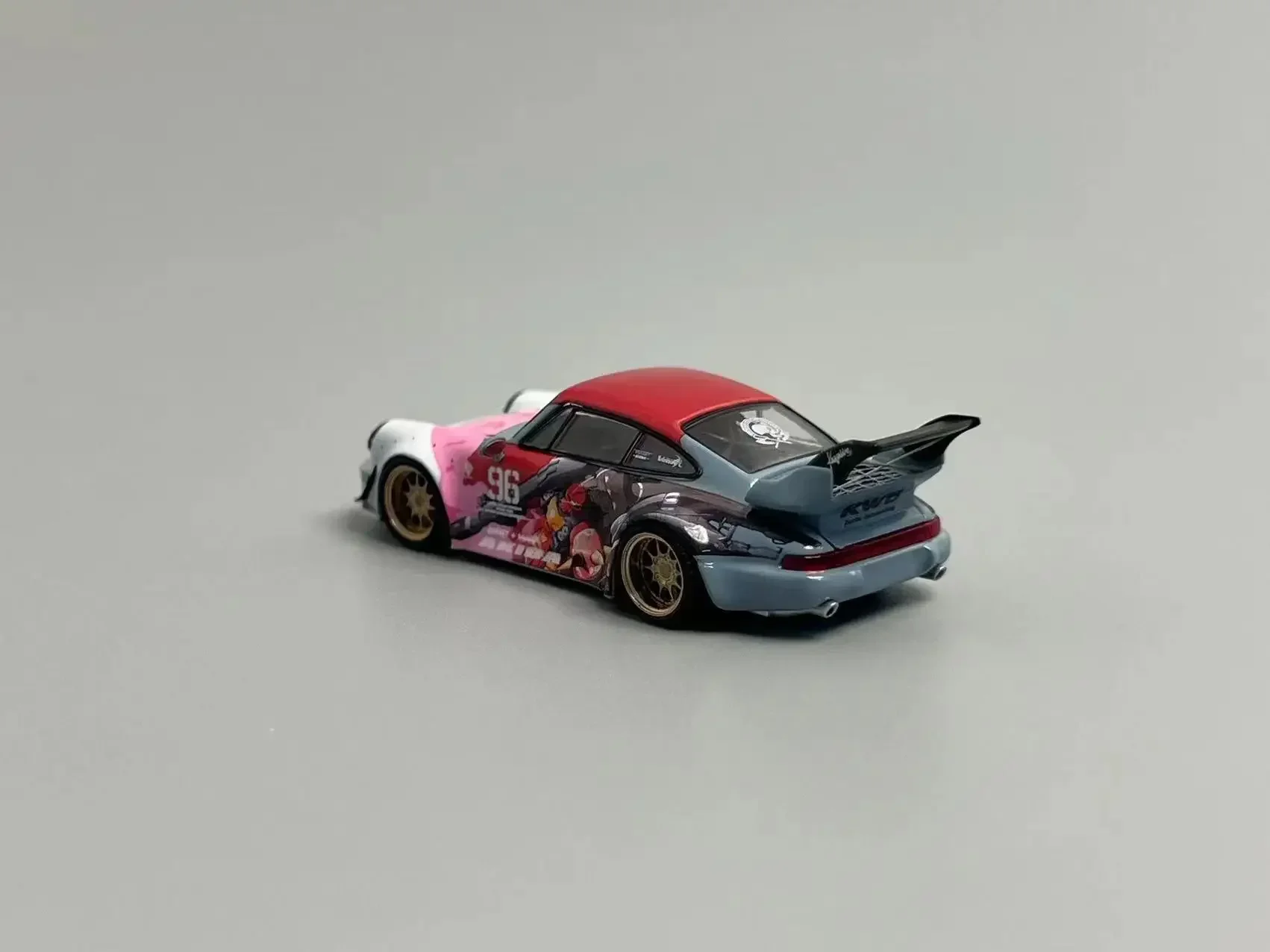 Modelo de chama 1:64 RWB Akiba limited499 Carro modelo fundido