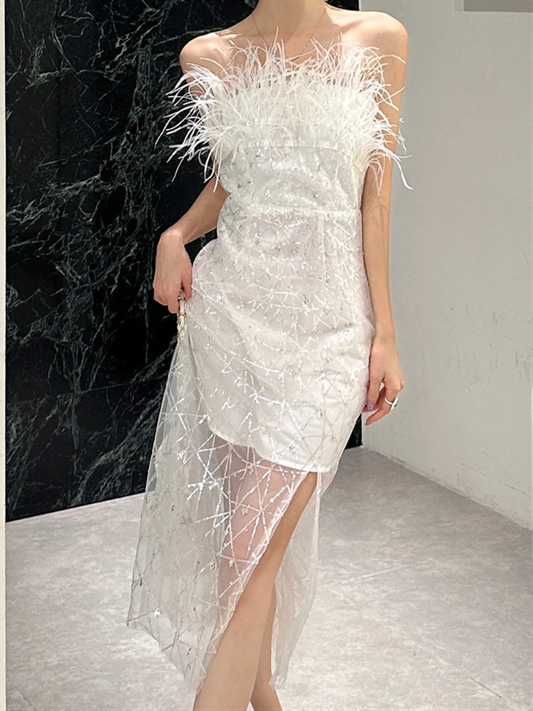 

Vintage Dresses Dress Boho Embroidery Sundress Women Lace Runway 2023 Party Beach Summer Sleeveless Sexy Backless Woman White