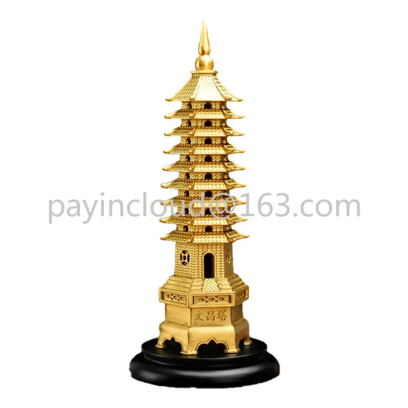 13-Layer 10-Layer 3-Layer 9-Layer Study Office Desk Wenchang Tower Brass Decoration Home