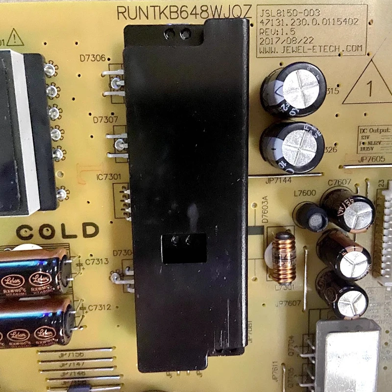Original para placa de alimentação de TV LCD-58MY8006A RUNTKB648WJQZ JSL8150-003 placa de circuito