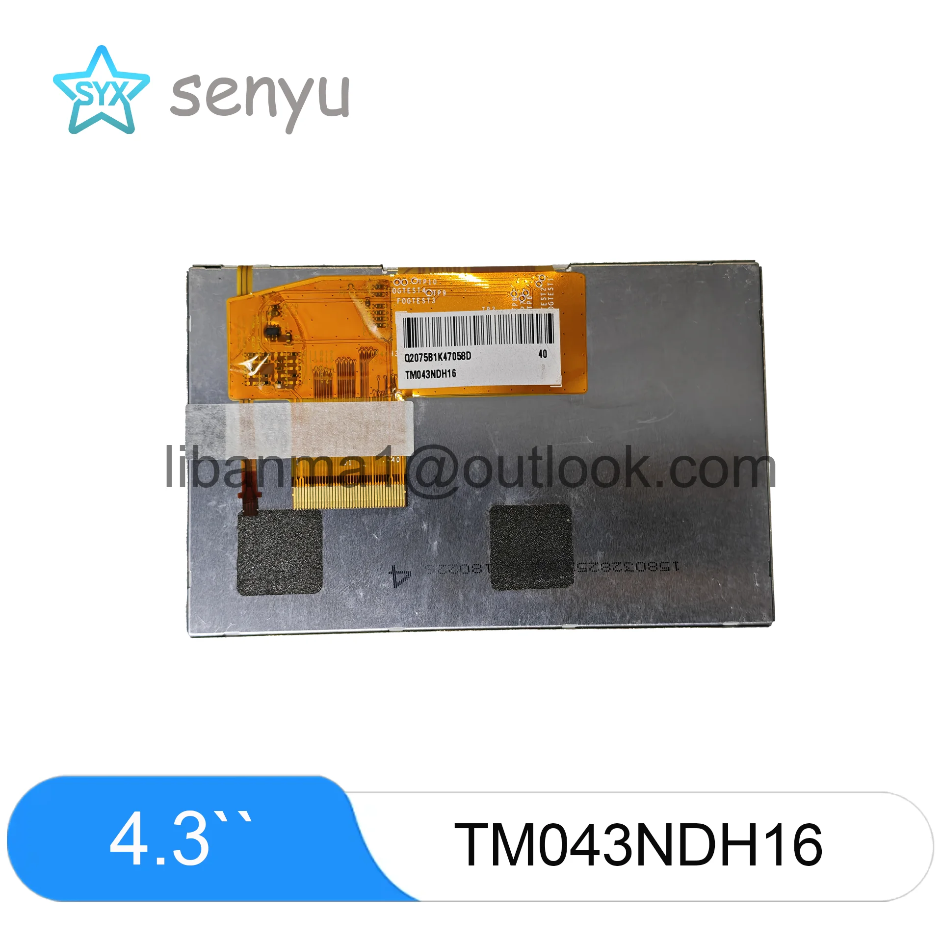 4.3 inch display LCD Panel TM043NDH16 Industrial Screen for HMI Instrument Controller