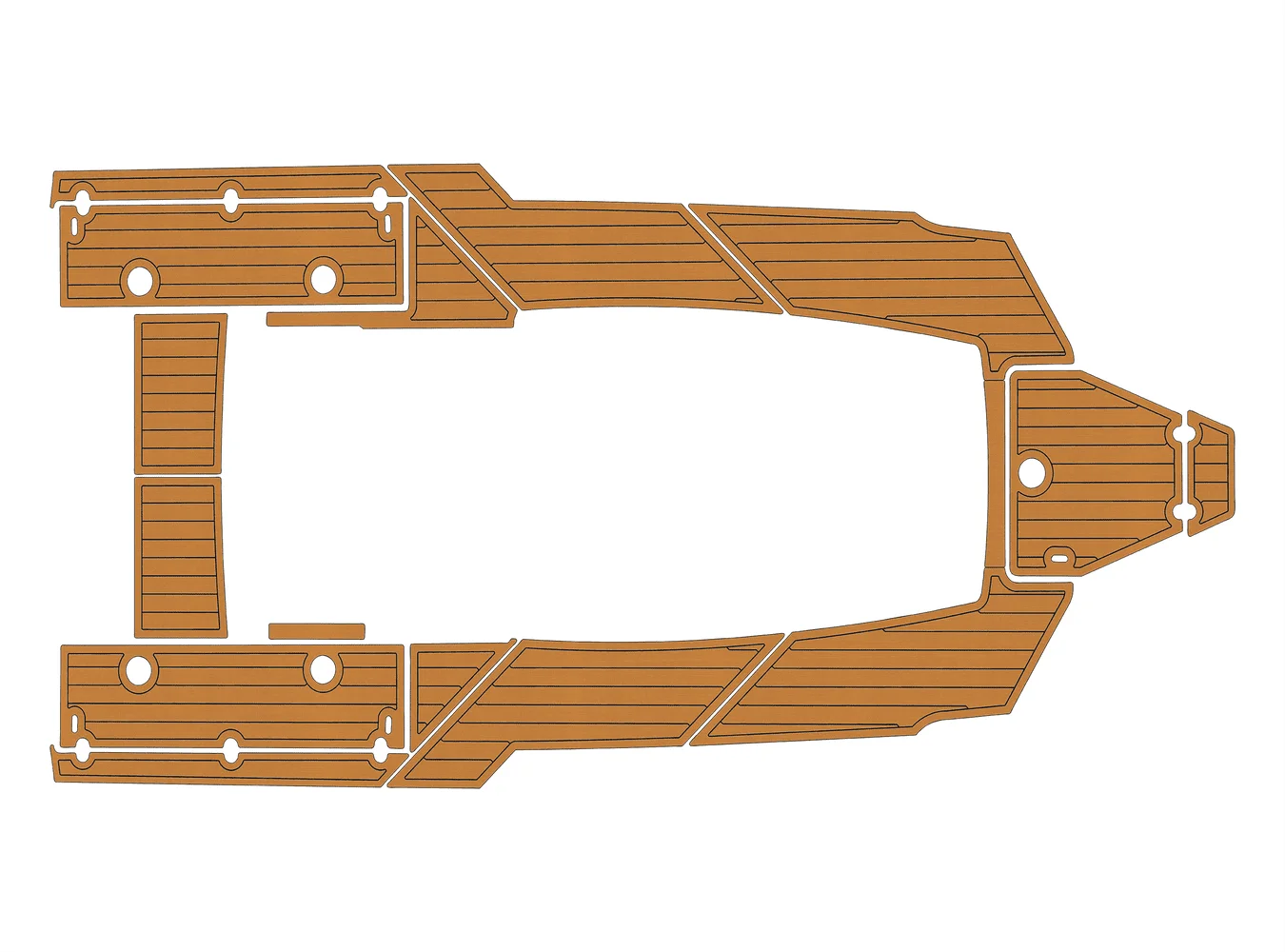 2019-2023 Robalo R272 center console 1/4" 6mm EVA foam Non-Slip PVC Teak Decking marine Mat seadek aqua  carpet  Marine Floor