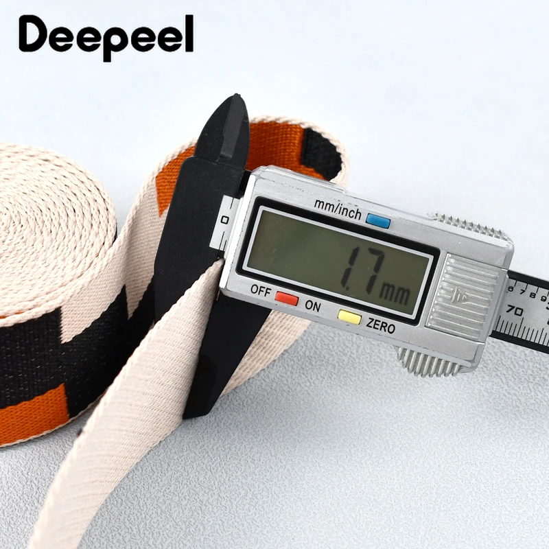 2Meters Deepeel 38mm Jacquard Webbing Nylon Ribbon Bag Strap Lanyard Belt Clothes Backpack Bias Tape DIY Sewing Accessories