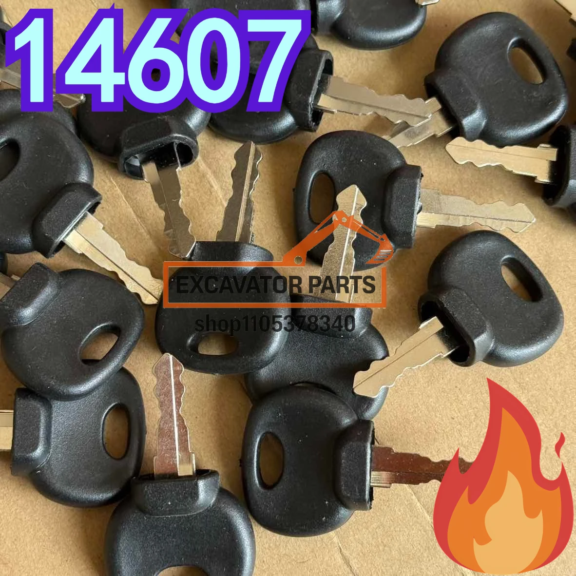 100/50 Peças Chave de Ignição Reforçada 14607 14707 ELI80-0088 Para JCBJS Bomag Dynapac Terex New Holland Moxy MONARK Rolo Compactador