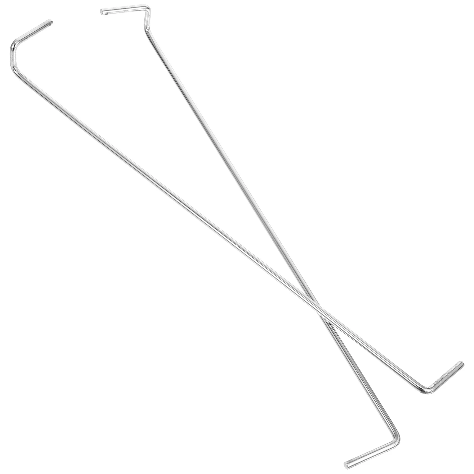 

1 Pair Electroplated Display Hooks Metal Heavy Duty Pegboard Hook For Furniture Store Exhibition Iron Commodity Display Hook